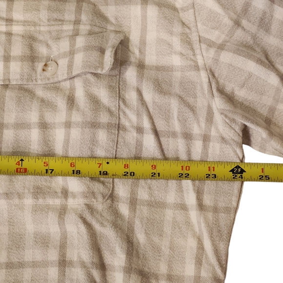 Abercrombie & Fitch 90's Oversized Shirt Flannel Long Sleeve Plaid Button Down - Picture 3 of 7